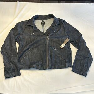 NWT - Nic+Zoe - denim moto jacket